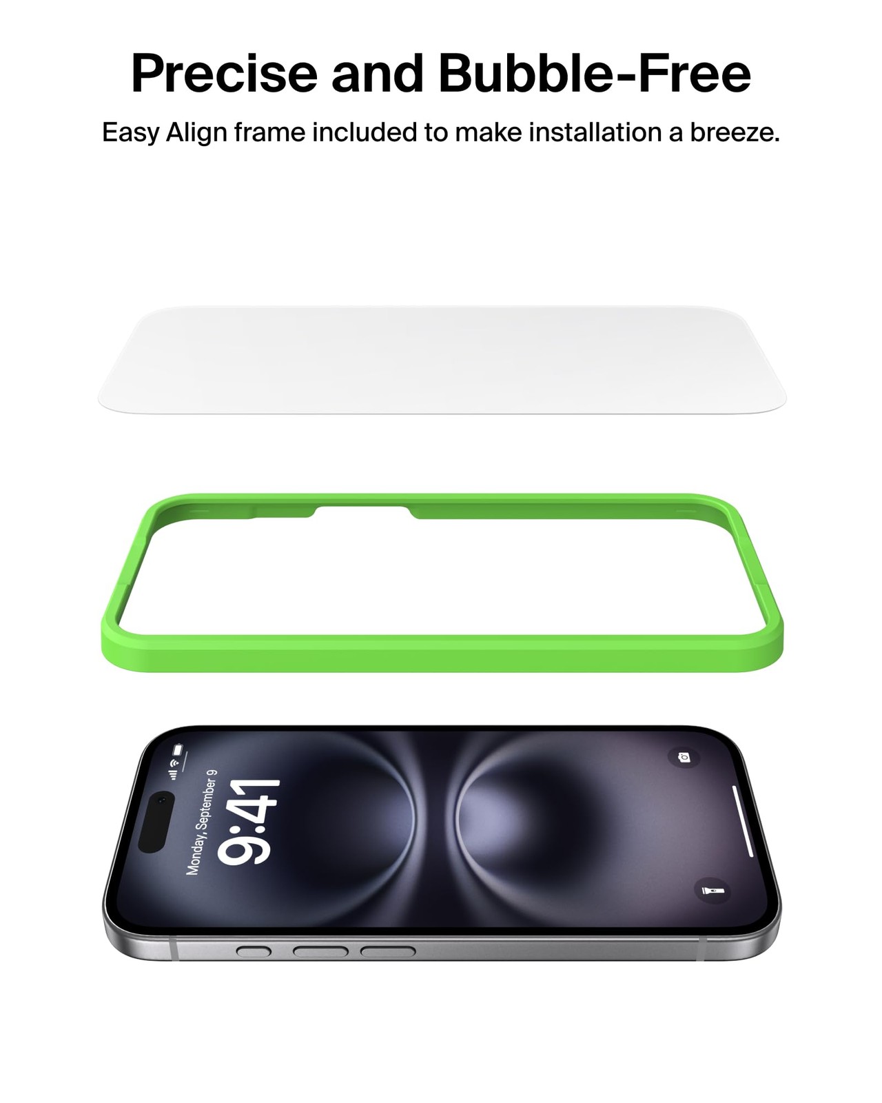 Belkin ScreenForce TemperedGlass Screen Protector for iPhone 17 Pro Max Scrat...