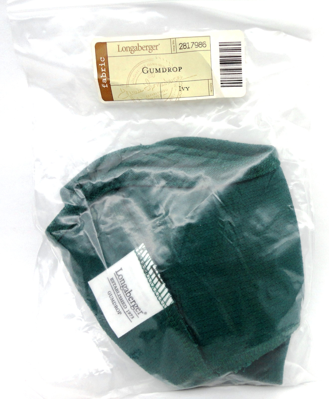 Longaberger 2004 Gumdrop Basket  Liner Ivy #2817986