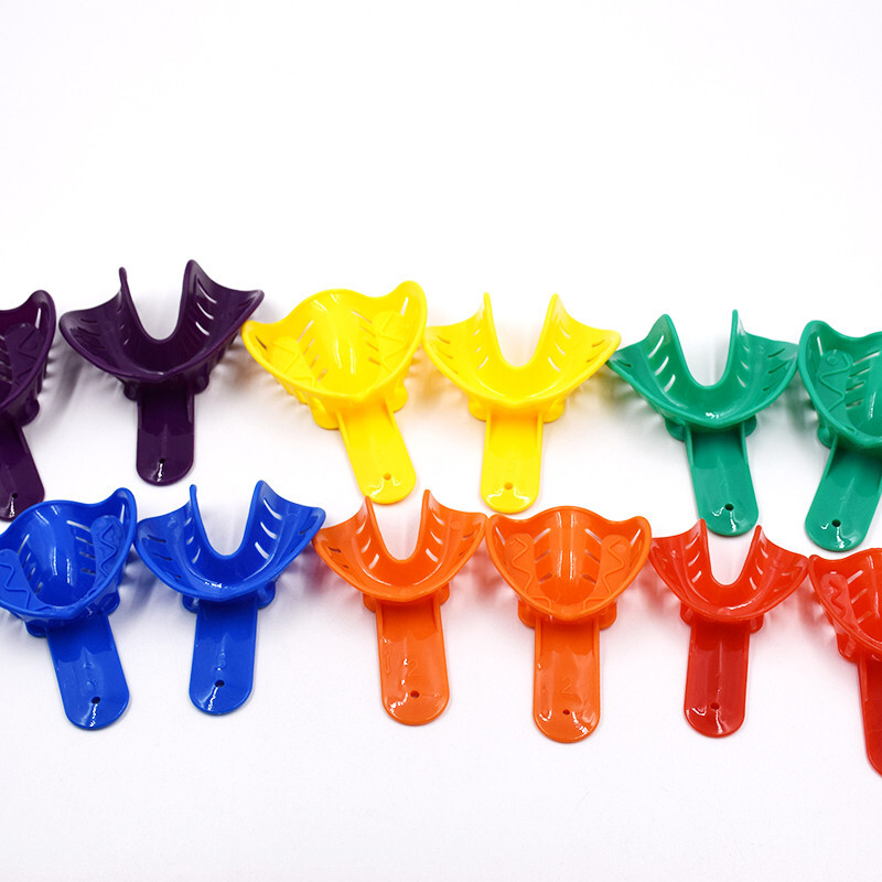 12 Pcs Dental Ortho Trays L/M/S Adult /Child Perforated Impression Tray 6 sizes