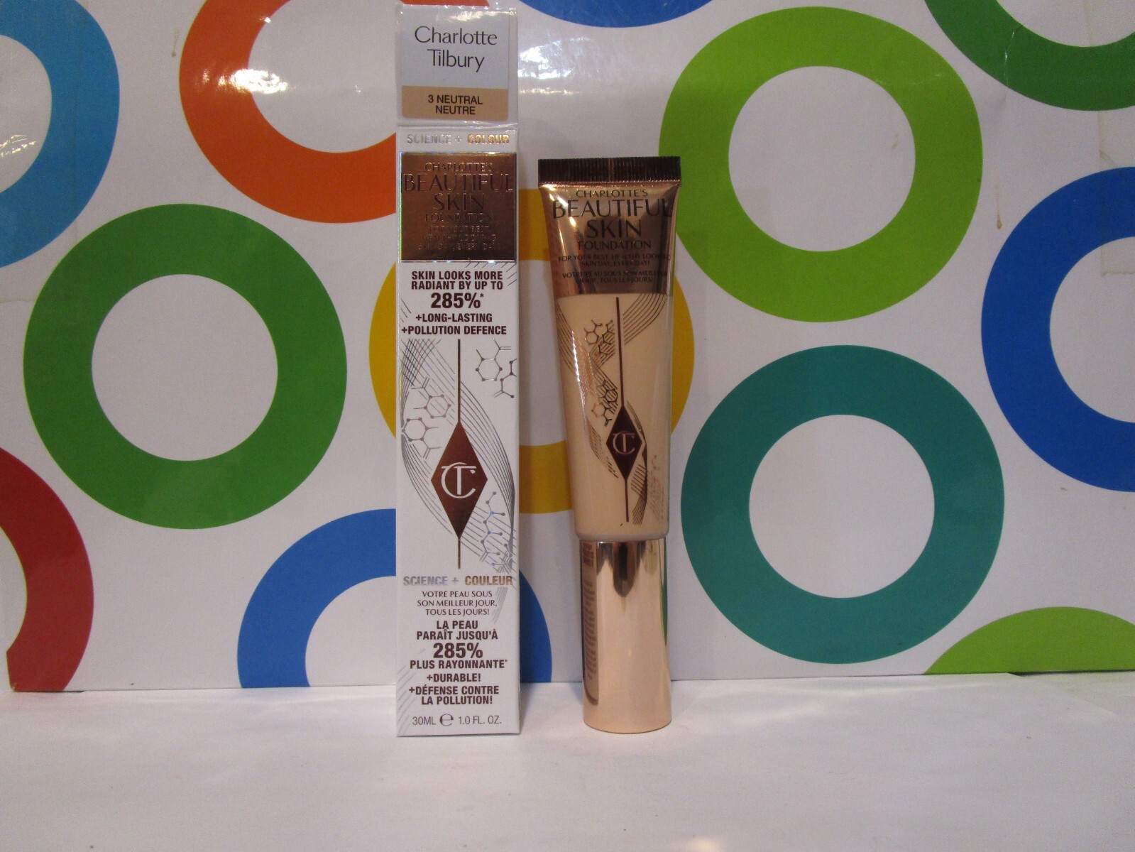 CHARLOTTE TILBURY ~ CHARLOTTES BEAUTIFUL SKIN FOUNDATION ~ # 3 NEUTRAL