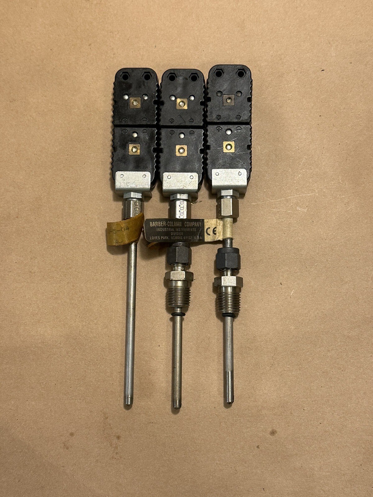 Barber-coleman M115-10004-000-5-04 Type J Thermocouple (lot Of 3)