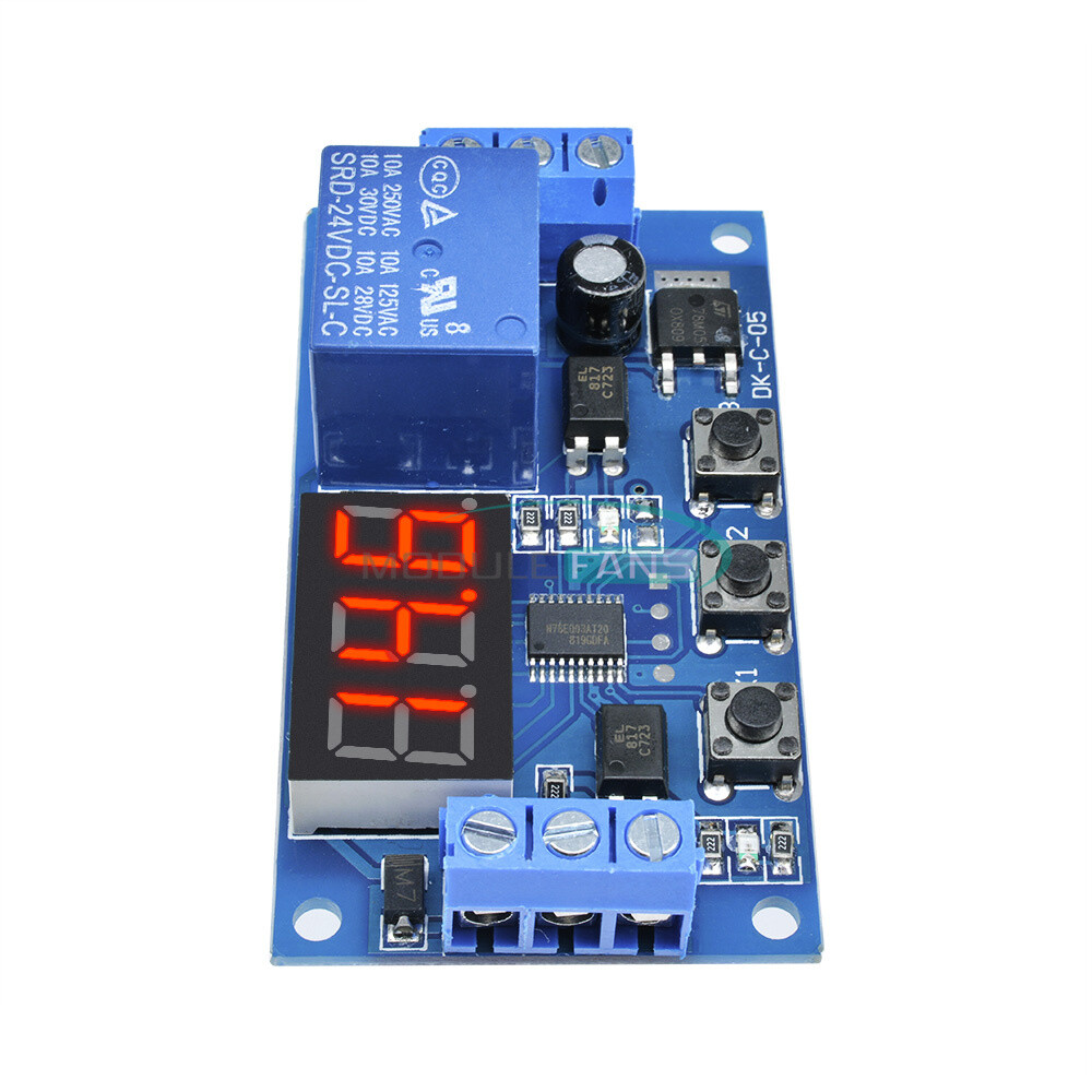 24V Digital LED Trigger Delay Time Cycle Timer Control Switch Relay Module