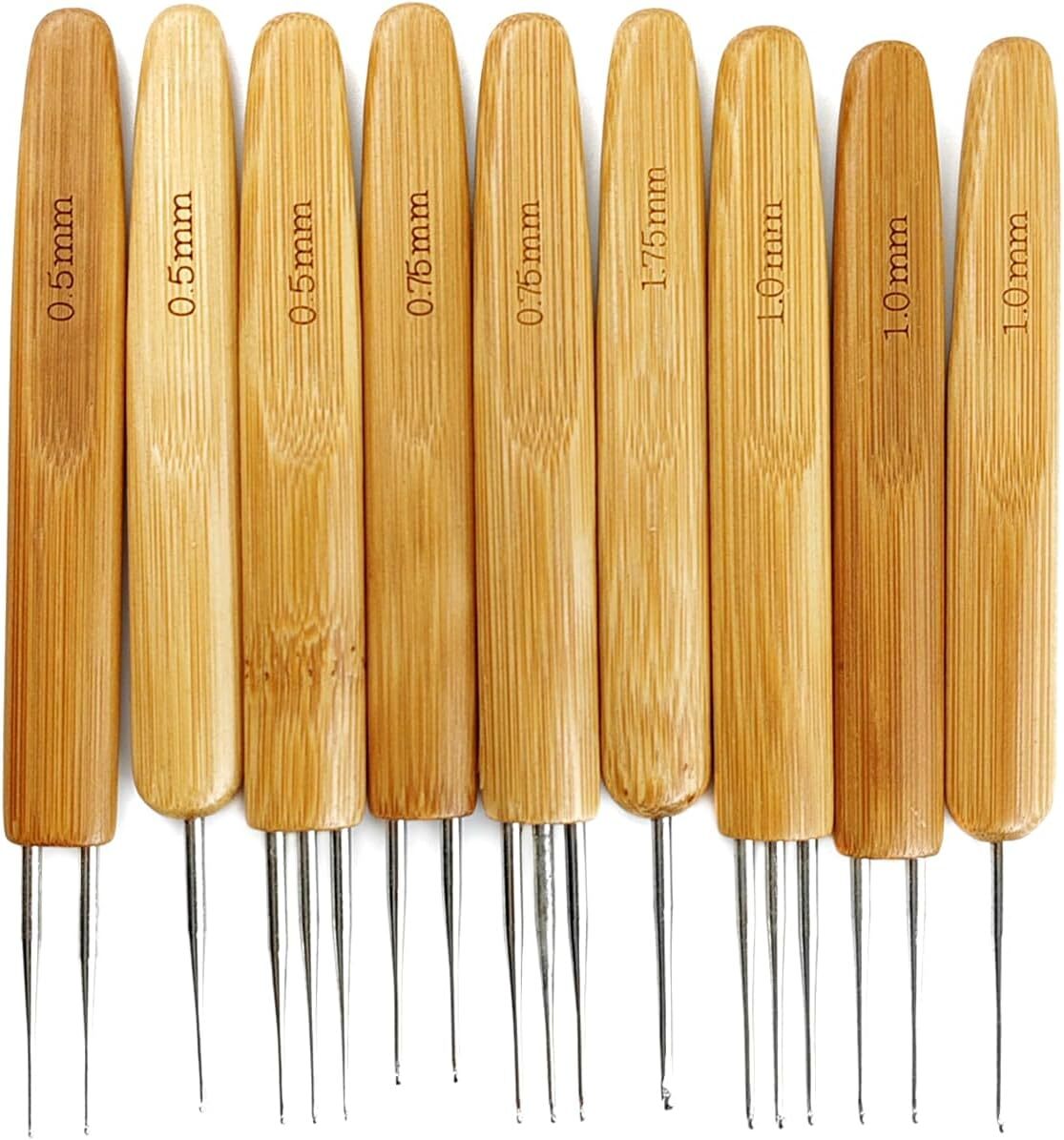 9Pcs Dreadlock Crochet Needle Dreadlock Crochet Hook Tool for Hair
