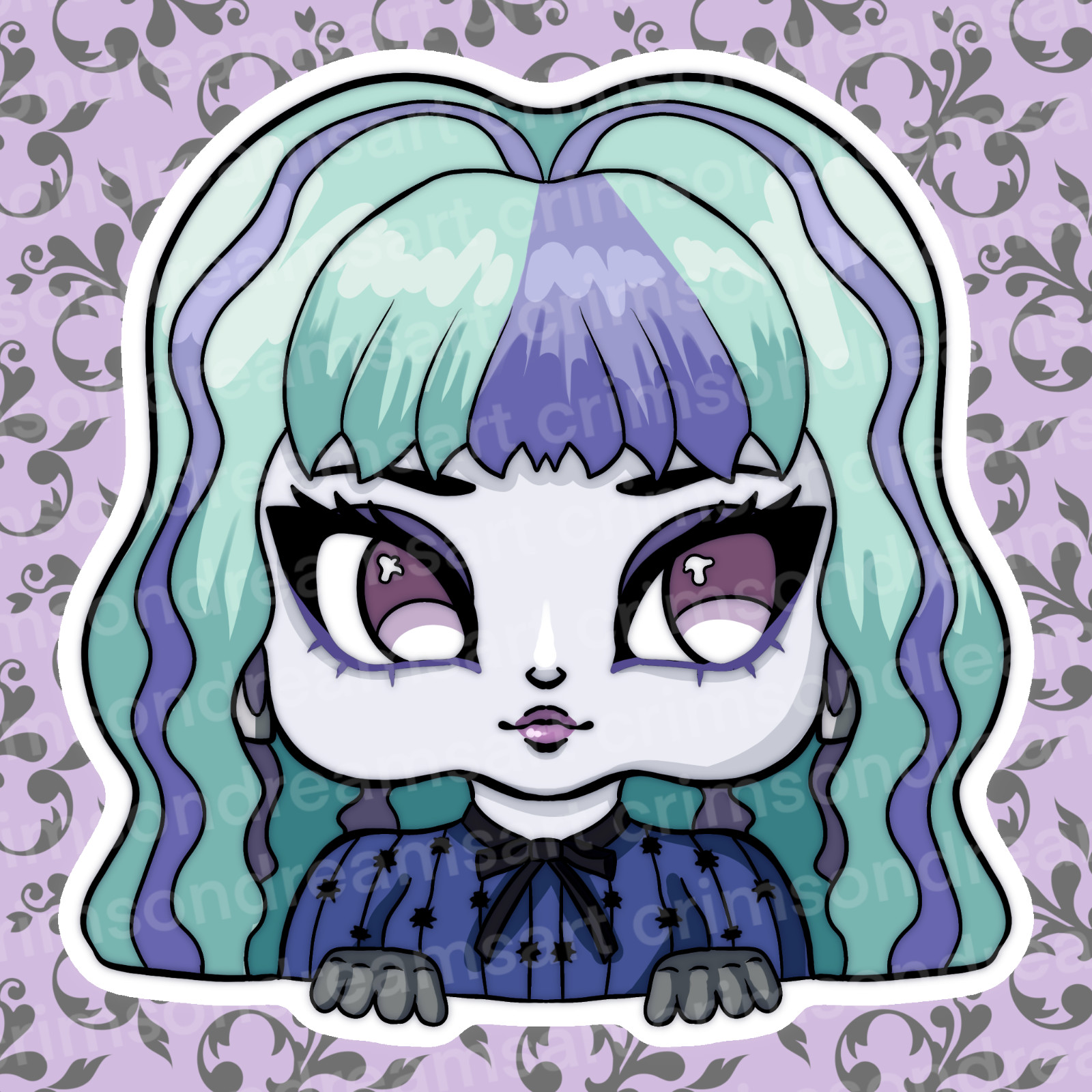 Twyla Boogeyman Character Sticker Monster High - Homemade, hand cut and original
