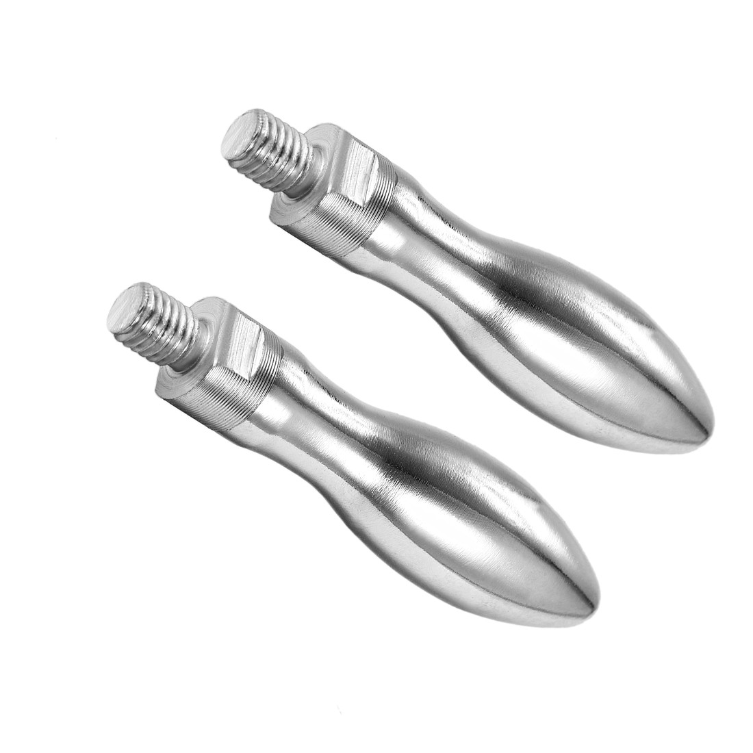 2pack Clamping Handles Screw Knobs Handle M10 x 12mm Threaded Steel Handle Grip