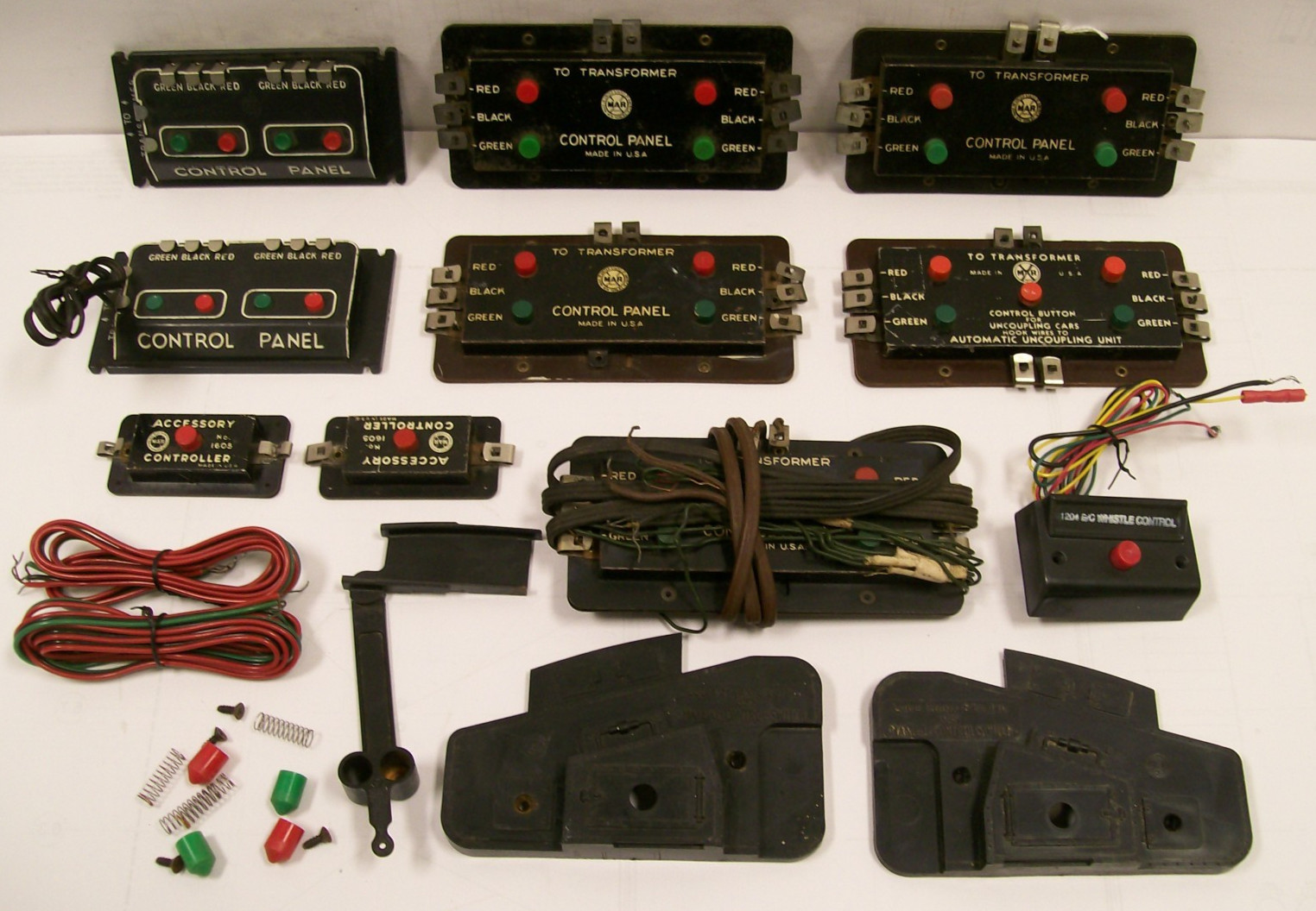 LARGE LOT O O27 Gauge Control Switch Panels & 1605 Accessory Controllers  meakev