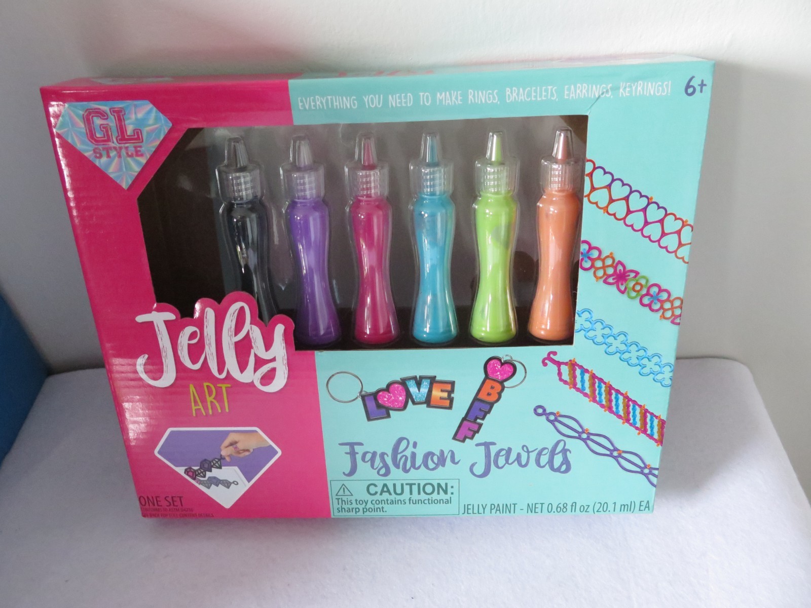 New Fashion Jelly Art Jewels Pens Pack Creativity Craft Paint Kids Toy Kit