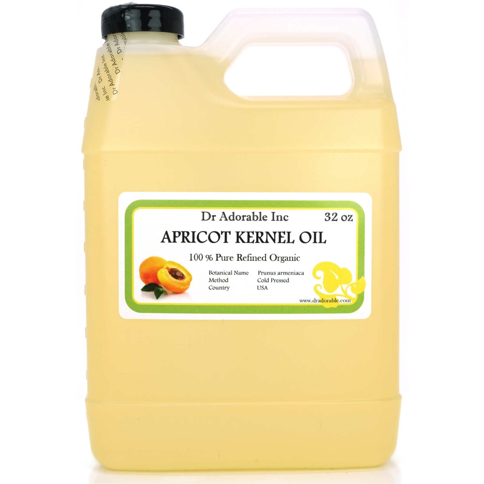 32 OZ APRICOT KERNEL OIL 100% Natural, Pure - soaps, lotions, skin care, creams