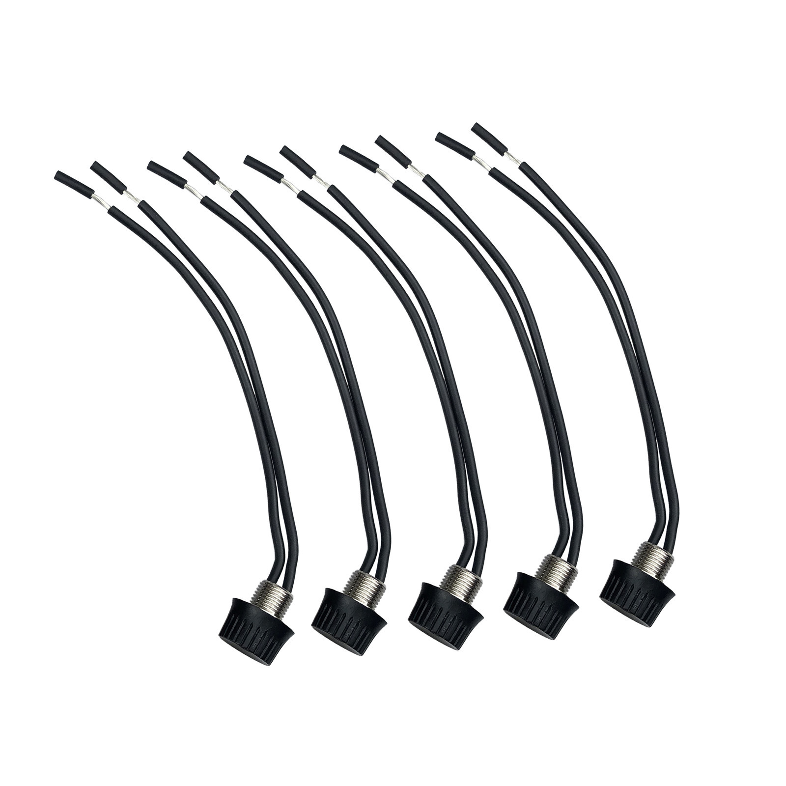 Rotary Style On/Off Canopy Light Switch Lamp Switch with 6" Wire Leads 5 Pack
