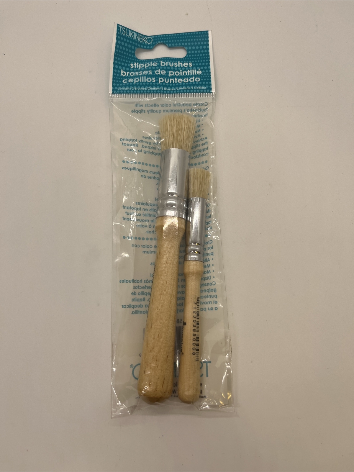 Tsukineko Stipple Brushes Size 4 & 0 NEW