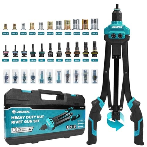 Rivet Nut Tool, 16" Rivnut Tool Kit, Hand Rivet Auto Release Rivet Nut Tool