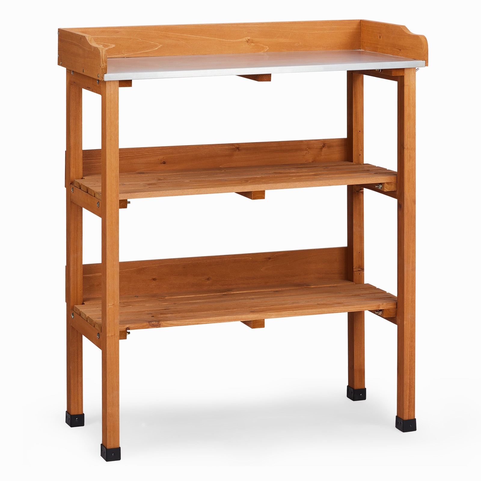 Outdoor Garden Potting Bench Table Wood Horticulture Planting Worstation