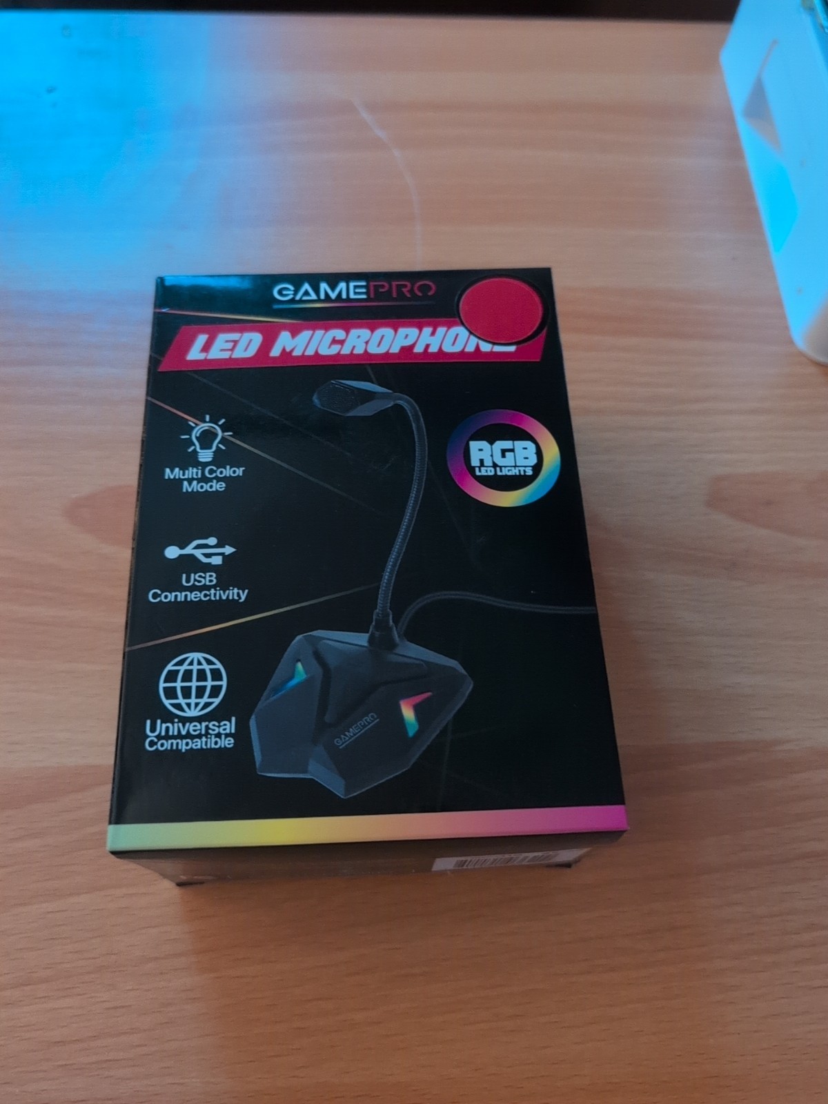 GamePro RGB LED Microphone with Multi Color Modes Model GP-819 Brand New