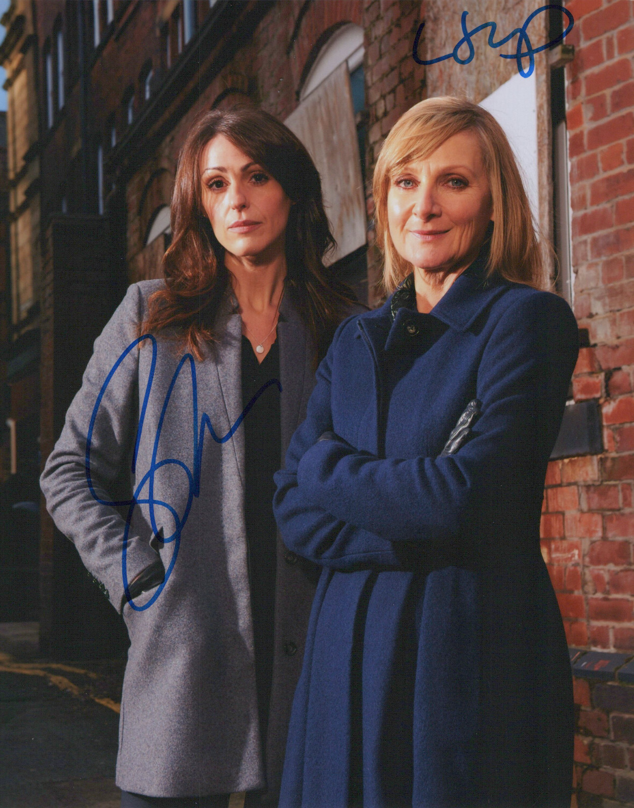 Scott & Bailey (Lesley Sharp & Suranne Jones) signed 8x10 photo