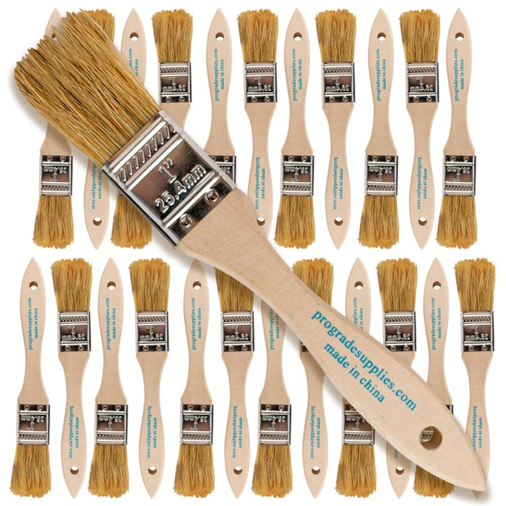 - Chip Paint Brushes - 24 Ea 1 Inch Chip Paint Brush Light Brown