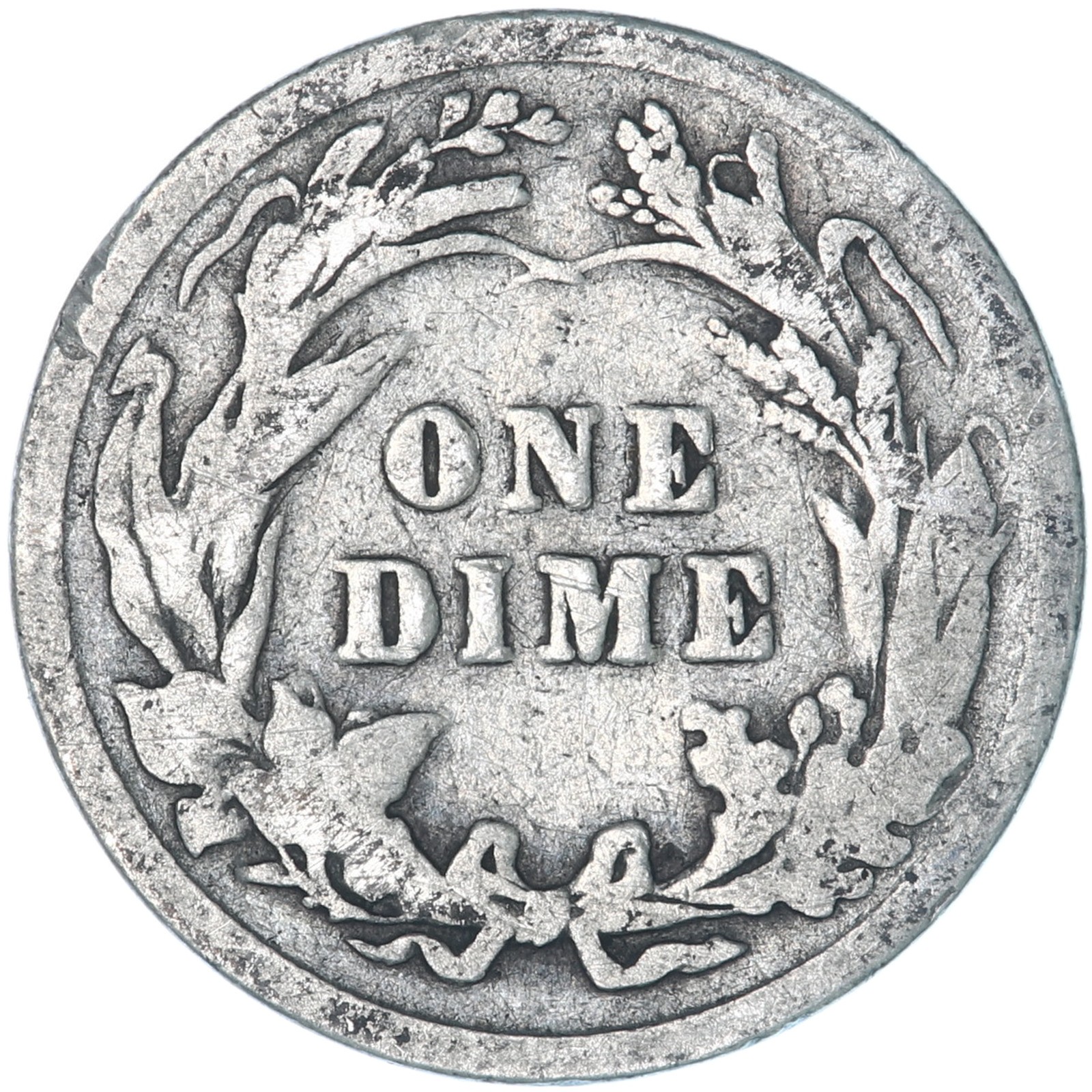 1909 (P) Barber Dime 90% Silver Good GD