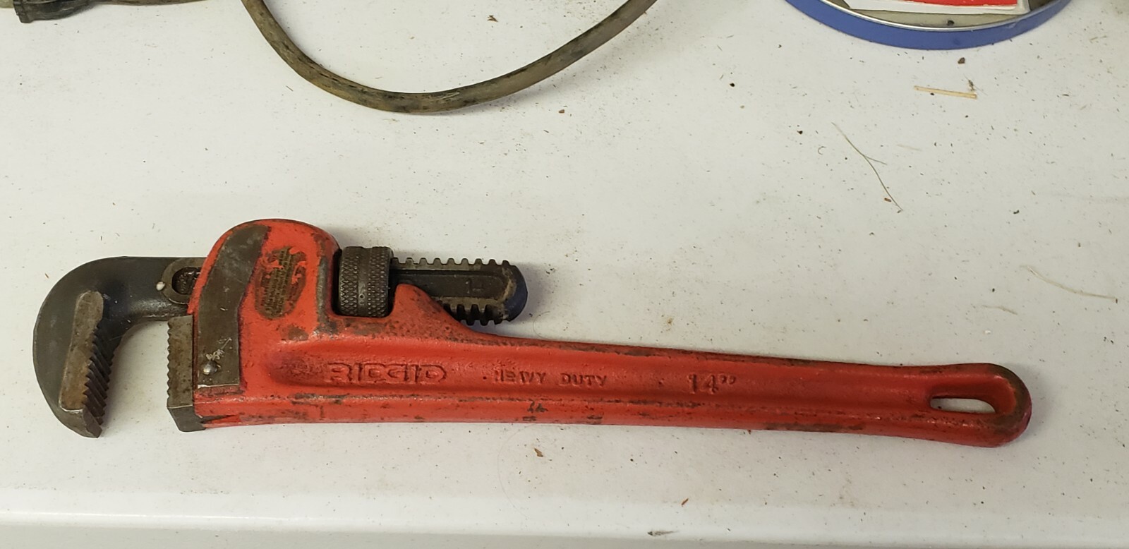 Ridgid  Heavy Duty Pipe Wrench 14'' Elyria, Ohio USA Rigid Great Shape!