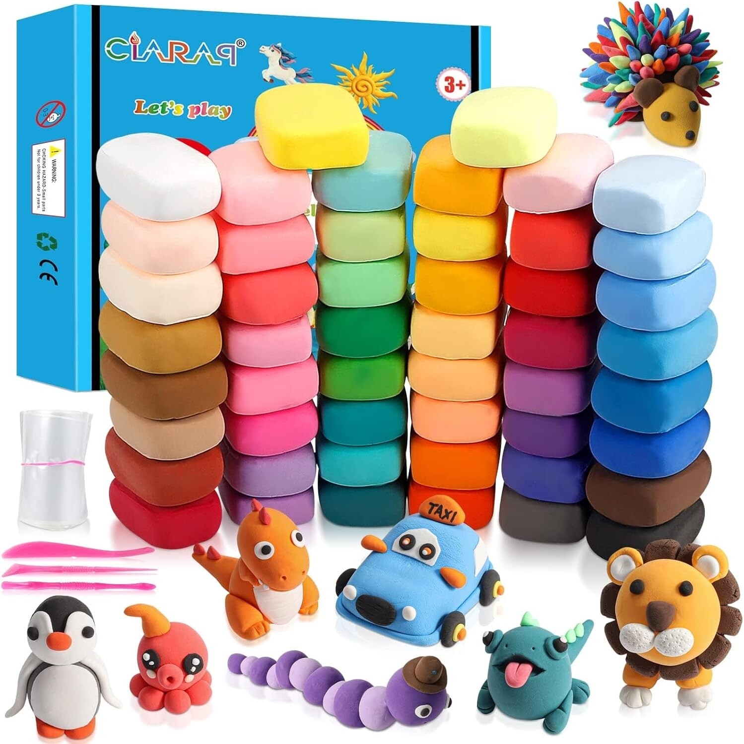 CiaraQ Modeling Clay 50 Color Set w/Sculpting Tool NEW in BOX