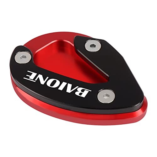 Worldmotop Motorcycle Kickstand Pad Support Foot Pad Replacement for Ducati red