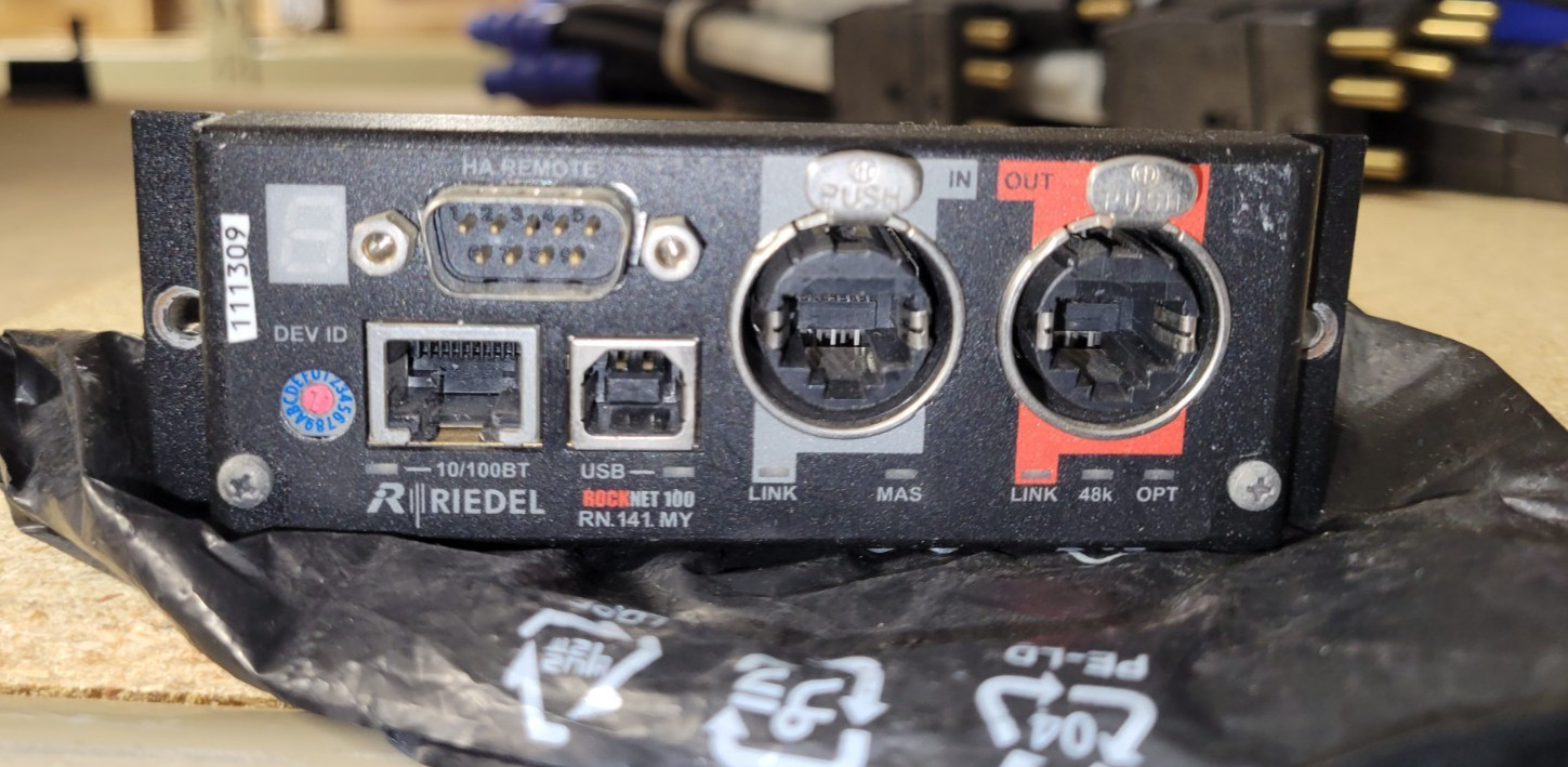 Riedel Rocknet 100 RN.141.MY interface card for  Yamaha console