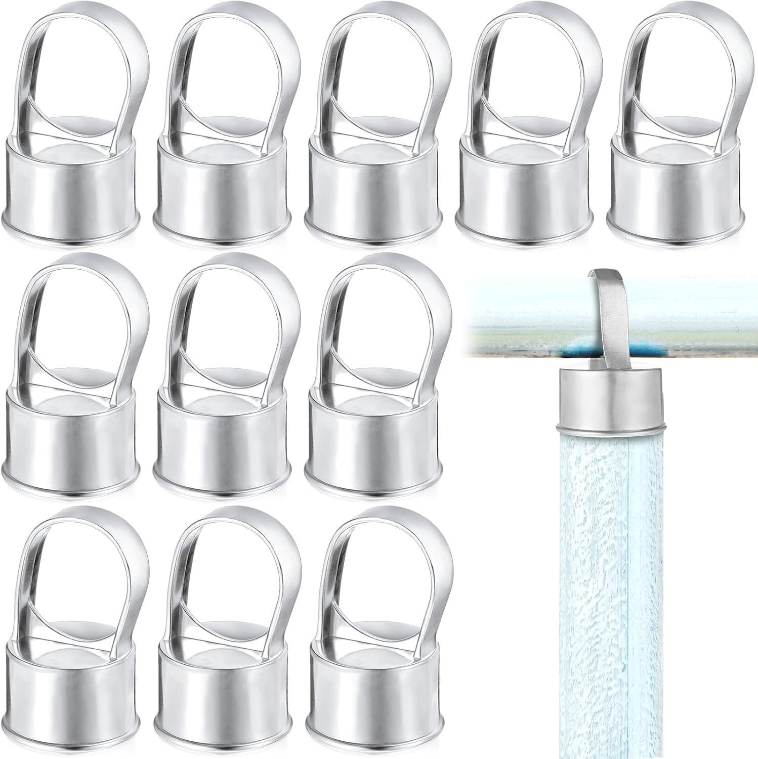 Chain Link Fence Ring Cap Aluminum Parts Eye Top Outdoor Rail Fencing Repair Har