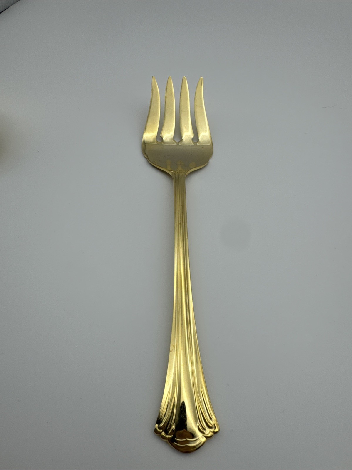 3 Excel St Joan Gold Electroplate Solid & Pierced Casserole Spoon & Fork
