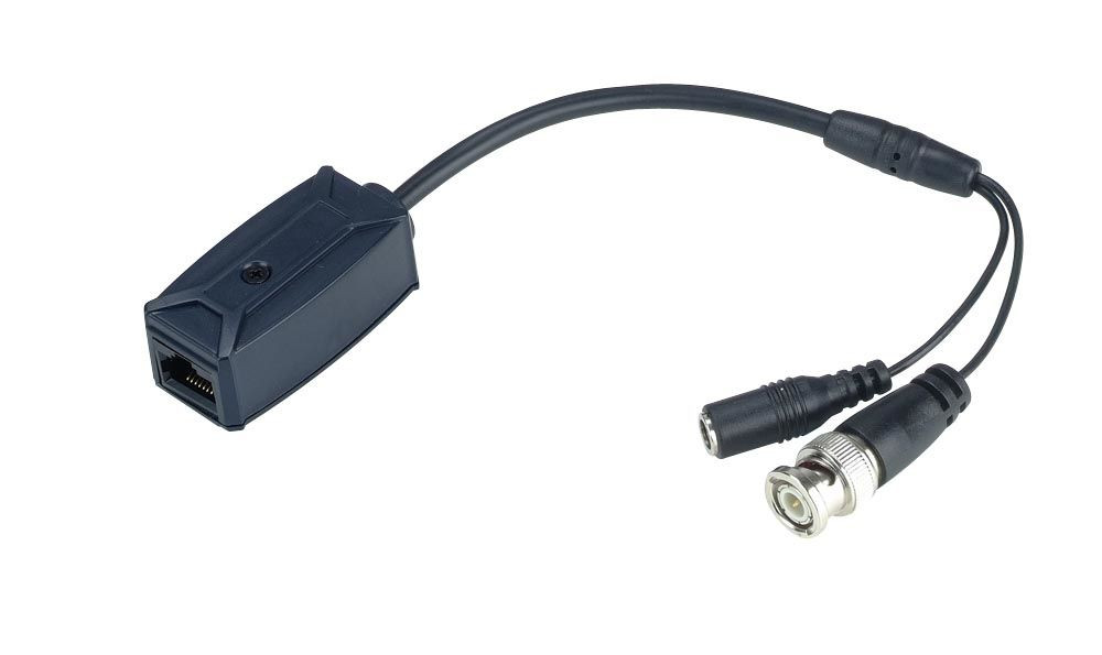 Video & Power Balun BNC male to RJ45 with DC power jack  - Set of 10 pcs