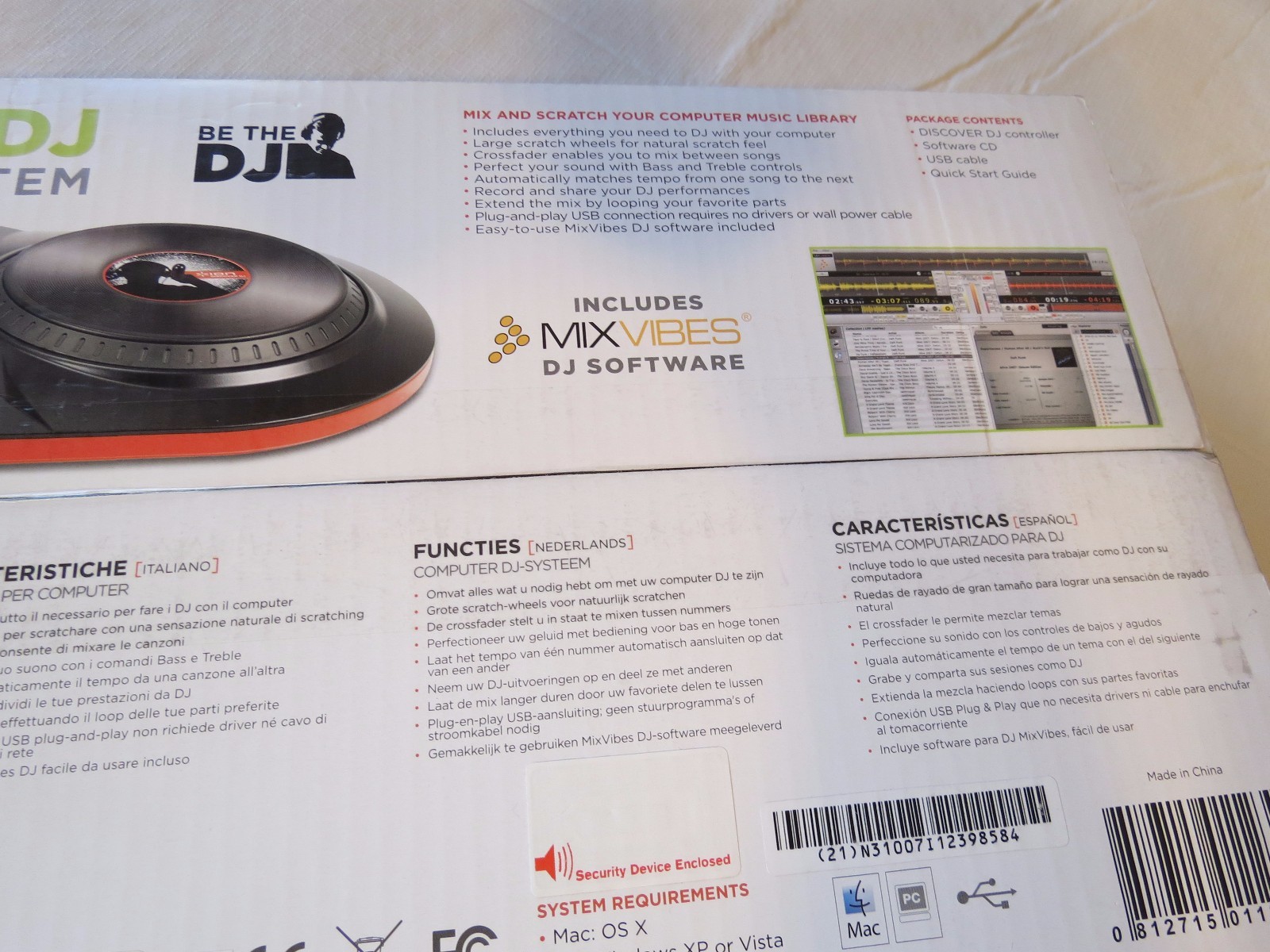 BE THE DJ discover computer system mixing ION scratch mixvibes software USB EUC