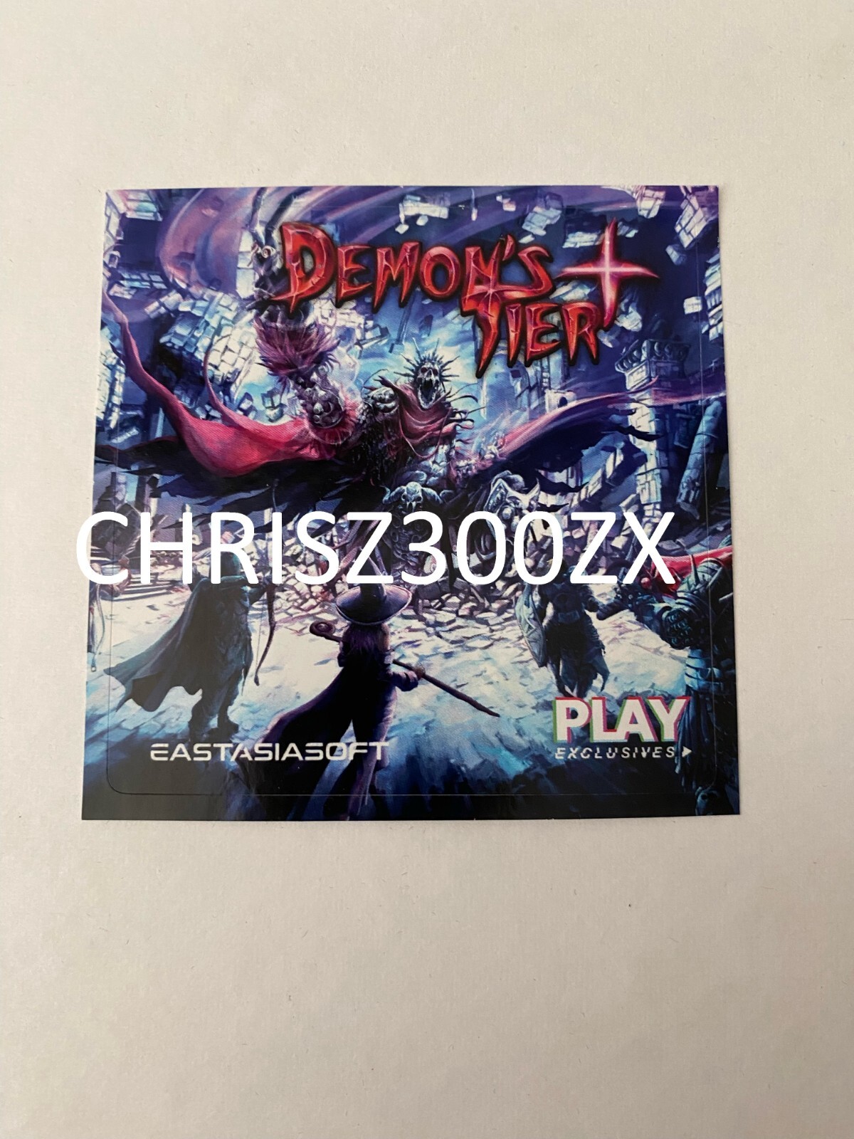 Demon's Tier+ Collector's Edition Sticker Sheet Art Print ONLY Playstation