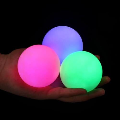 Juggling Balls Light Up Juggling Balls Glow in The Dark Juggling Rainbow
