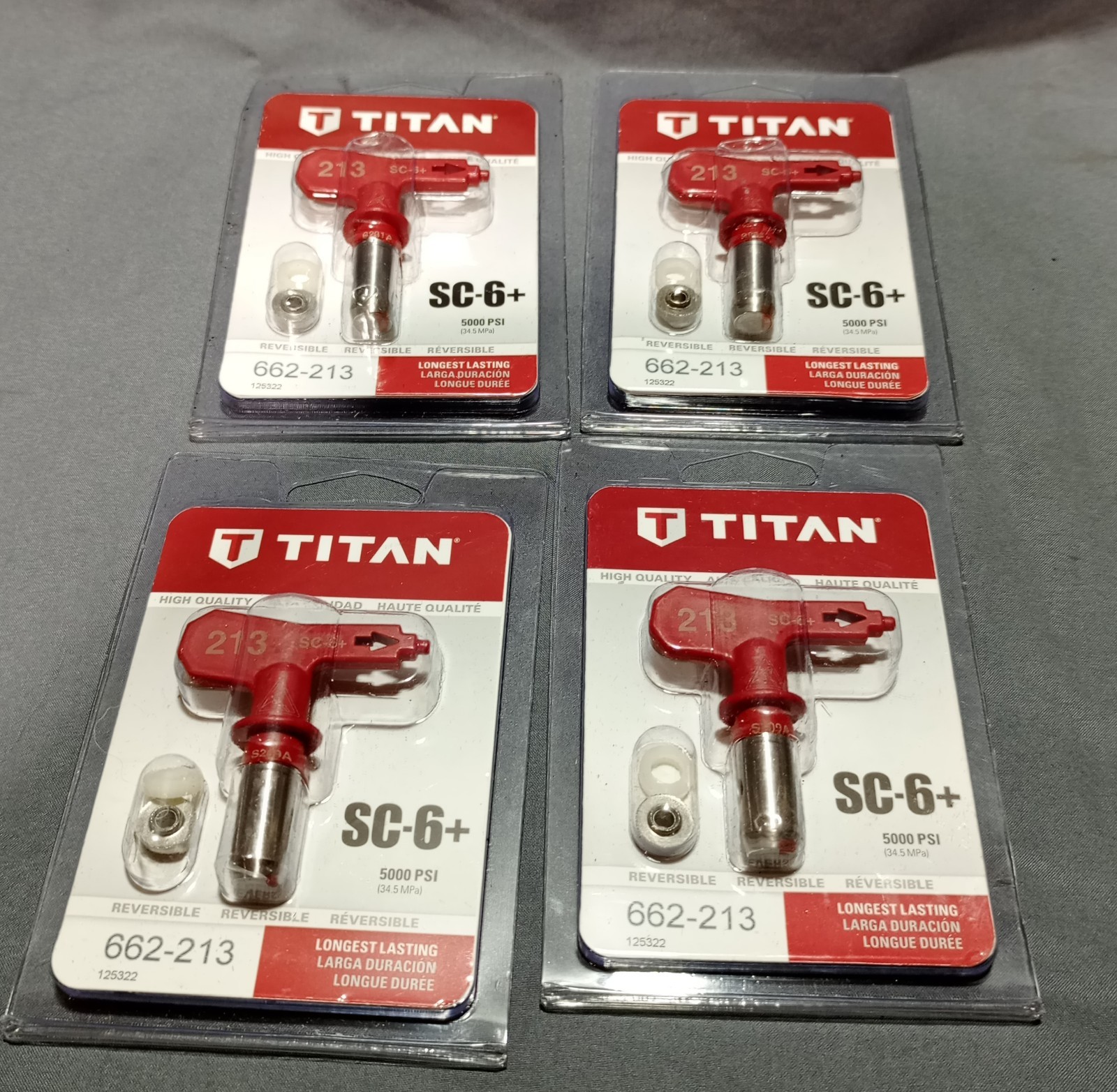 Lot Of 4 Titan SC-6+ 5000 PSI 662-213