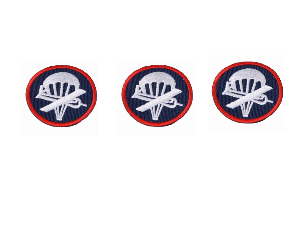( 3PCS )WW2 US AIRBORNE PARATROOPER GARRISON CAP BADGE INSIGNIA -chho981