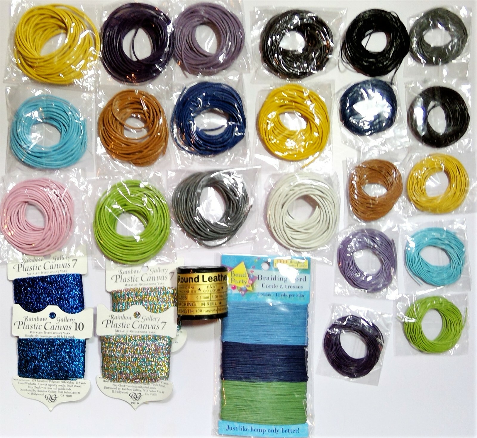 Assortment of Braiding Cord String - Beading,  Sewing , Trimming, Crafts