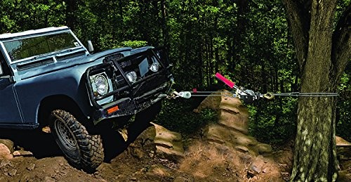 W4003 Compact Power Puller 1 Ton Capacity Winch, 6' Aircraft Cable, Removable