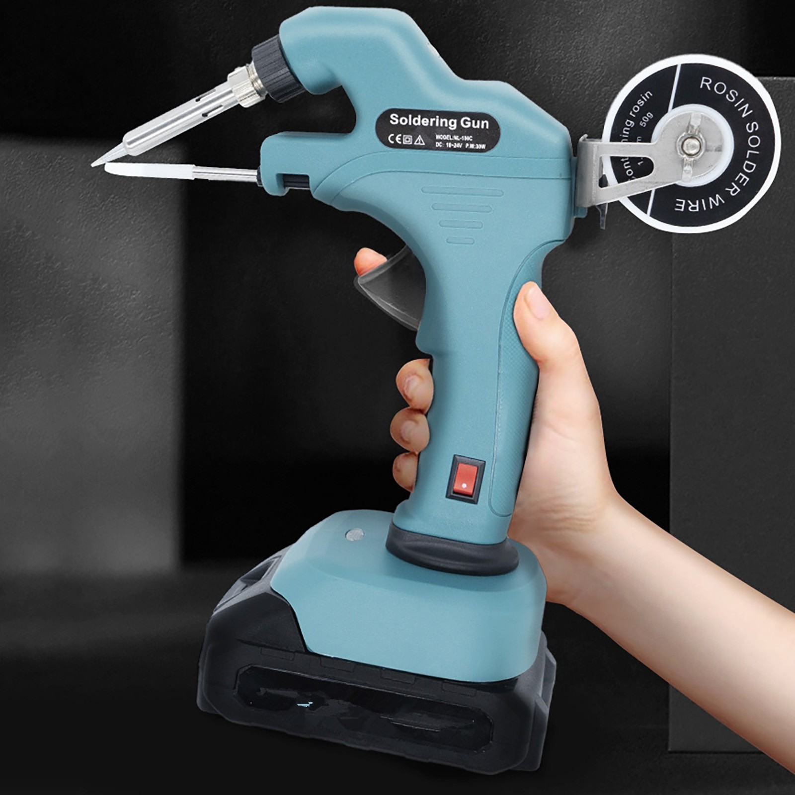 Handheld Cordless Soldering Iron Gun For Makita 18V Battery Tool +50g Solder