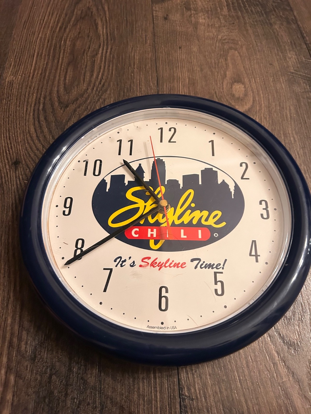 skyline chili wall clock tested working