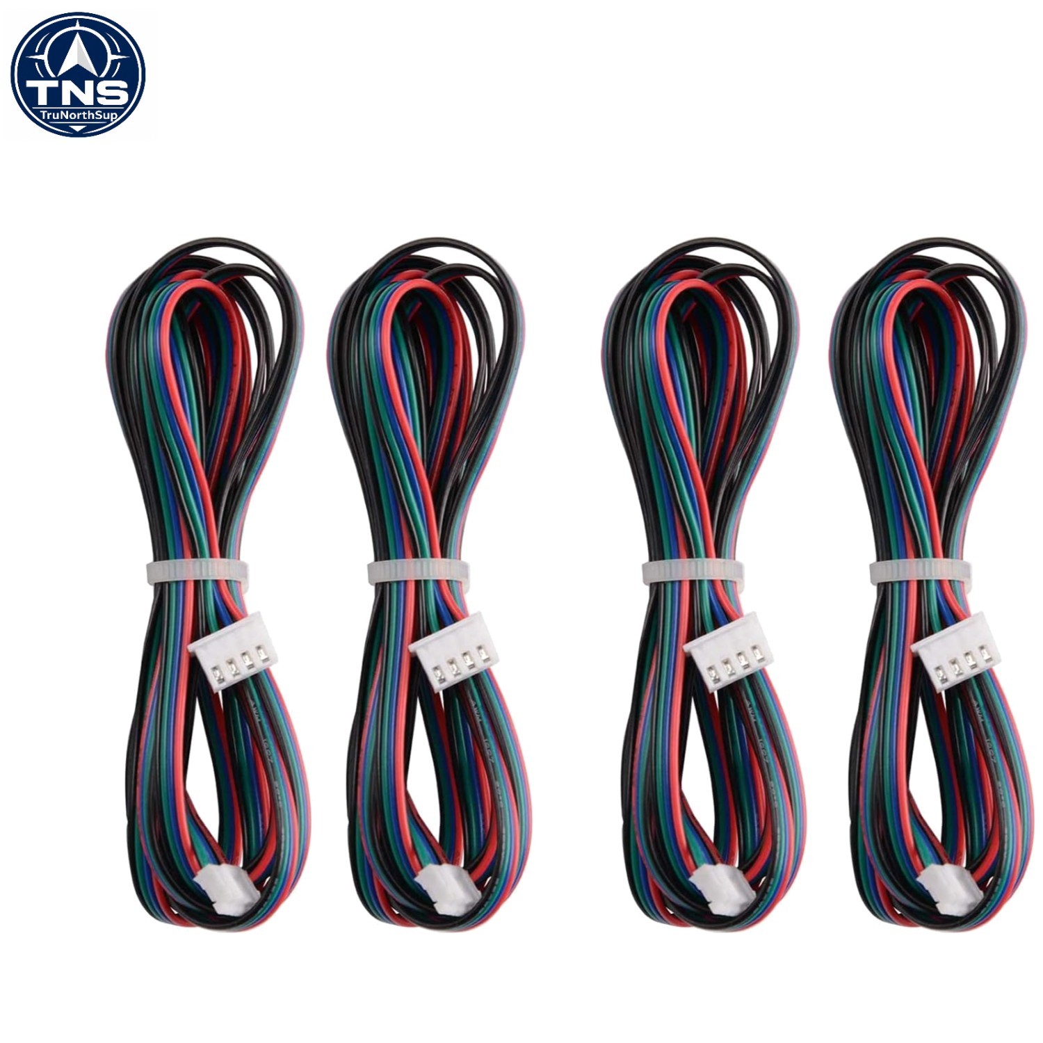 4pcs 2M 4Pin to 6Pin XH Connectors Motor Extension Cable for 3D Printer Stepp...