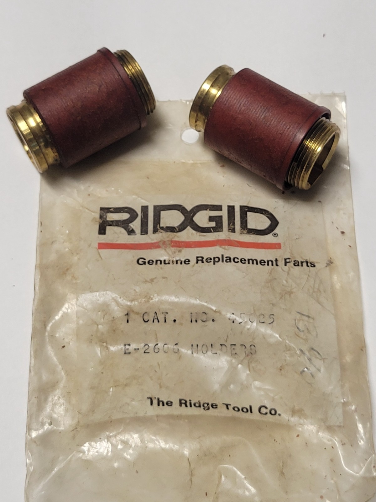 RIDGID 45025 Package of 2 Brush Holders Genuine Ridgid New Old Stock