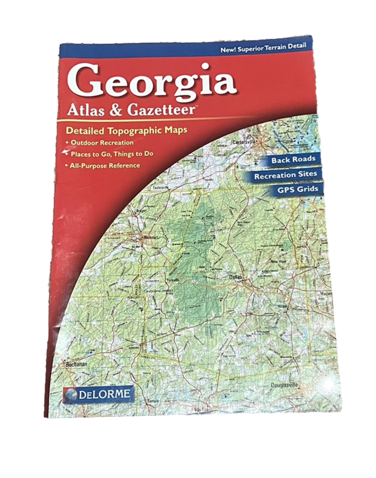 Delorme Georgia GA Atlas & Gazetteer Map Fifth Edition Road Maps Navigate
