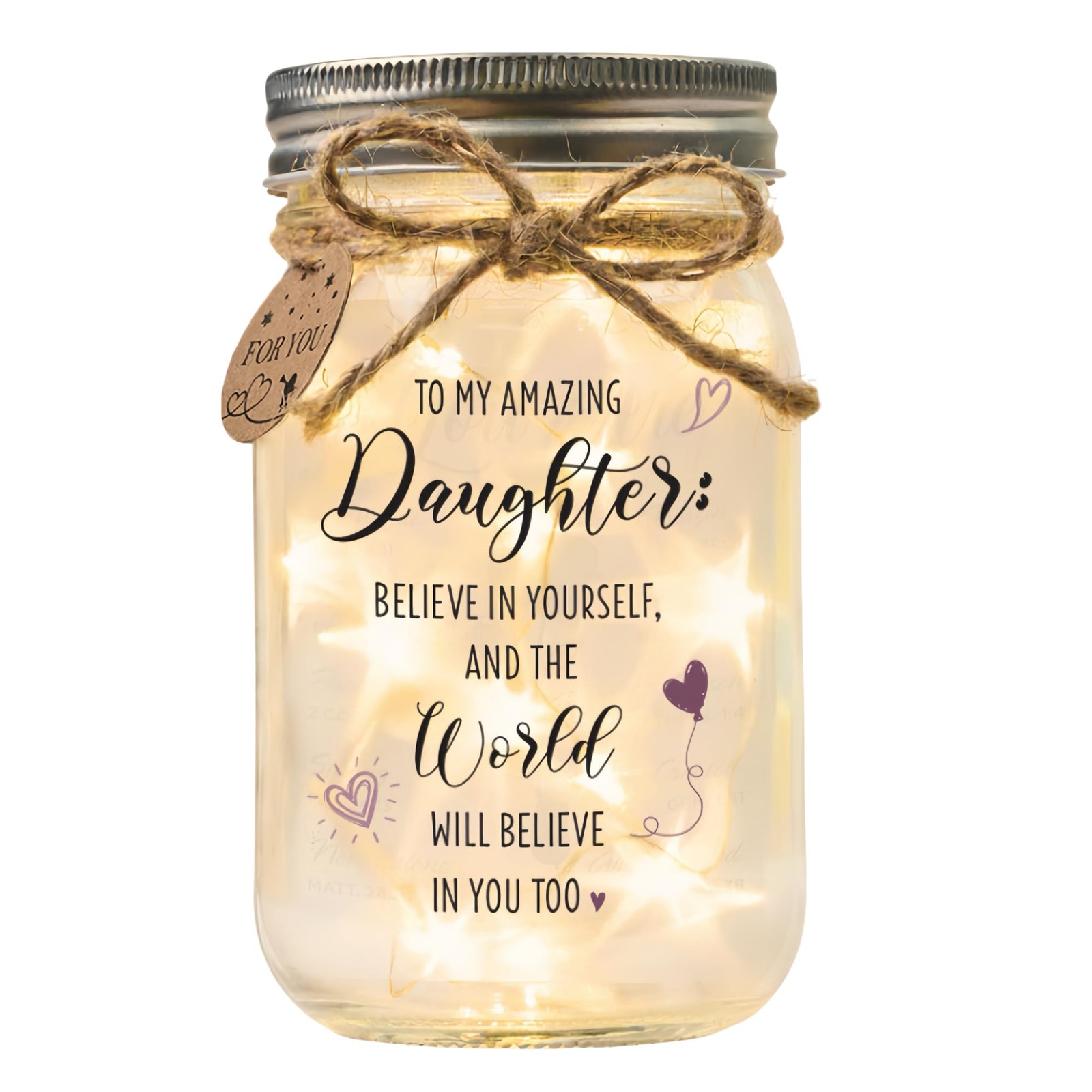 SOLMAY Daughter Gifts from Mom or Dad, Unique Birthday for
