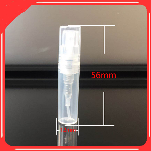 10x 2ml Plastic Travel Bottle Empty Clear Transparent Perfume New