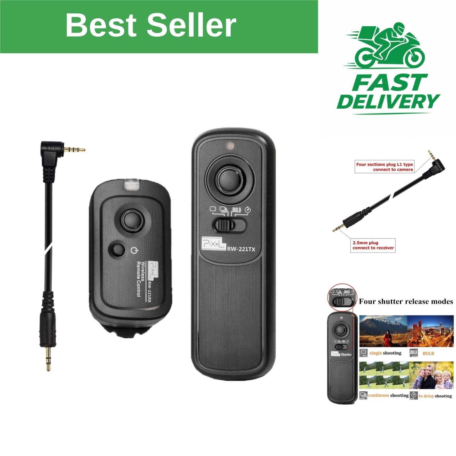 PIXEL Wireless Shutter Release Remote Control for Panasonic Cameras