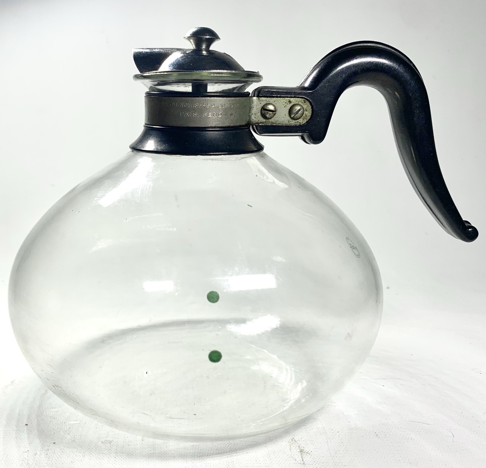 Vintage Silex LK-8 Pyrex Glass Carafe Lower Pot For Vacuum 8 Cup Coffee w/ Lid