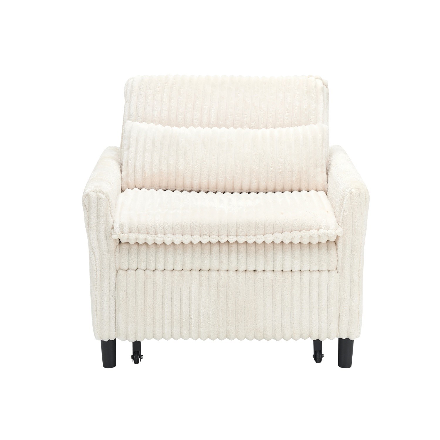 Corduroy 3 in 1 Convertible Sofa Bed Folding Recliner Sleeper Sofa Chairs