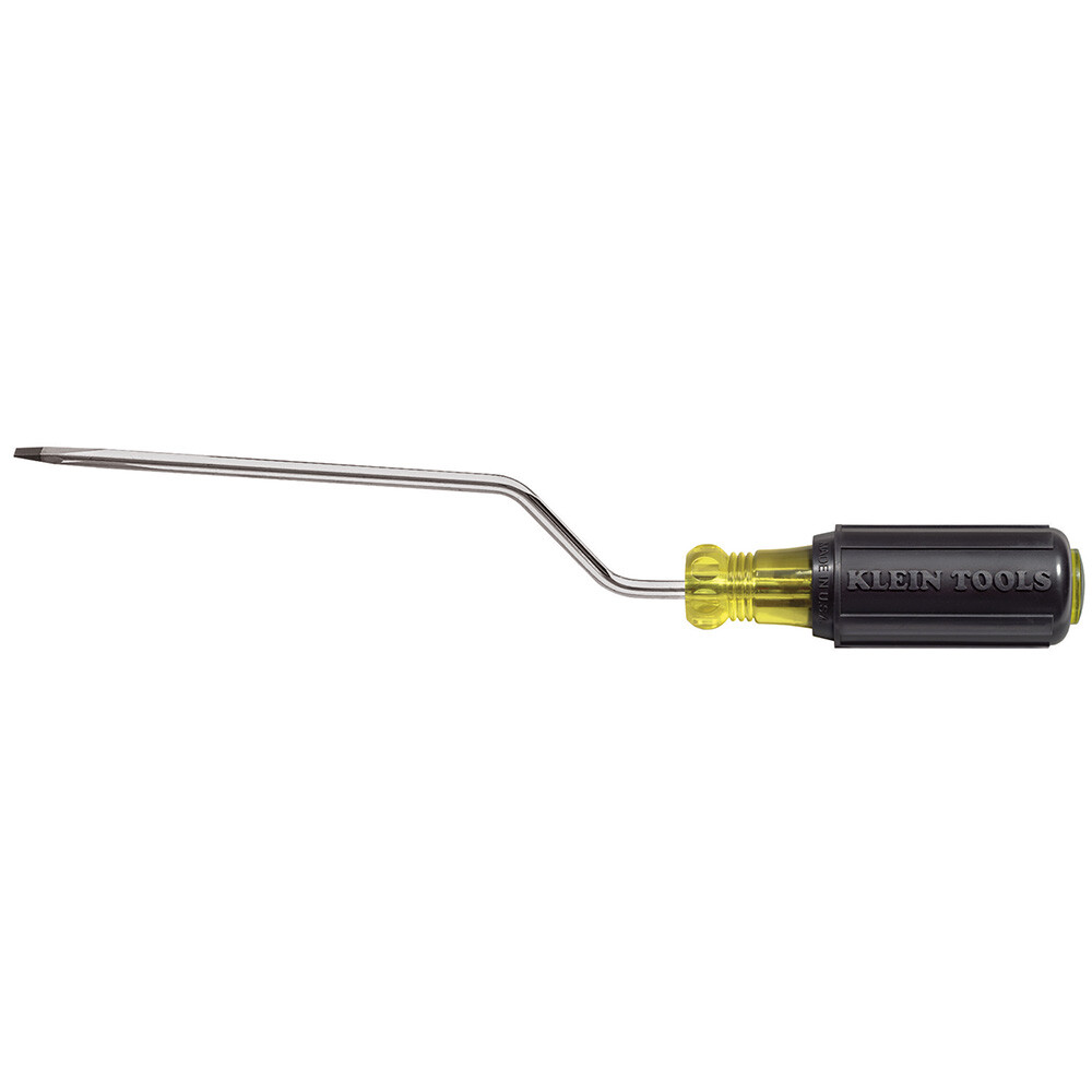 Klein Tools 670-6 3/16-Inch Cabinet Tip Screwdriver, Yellow and Black