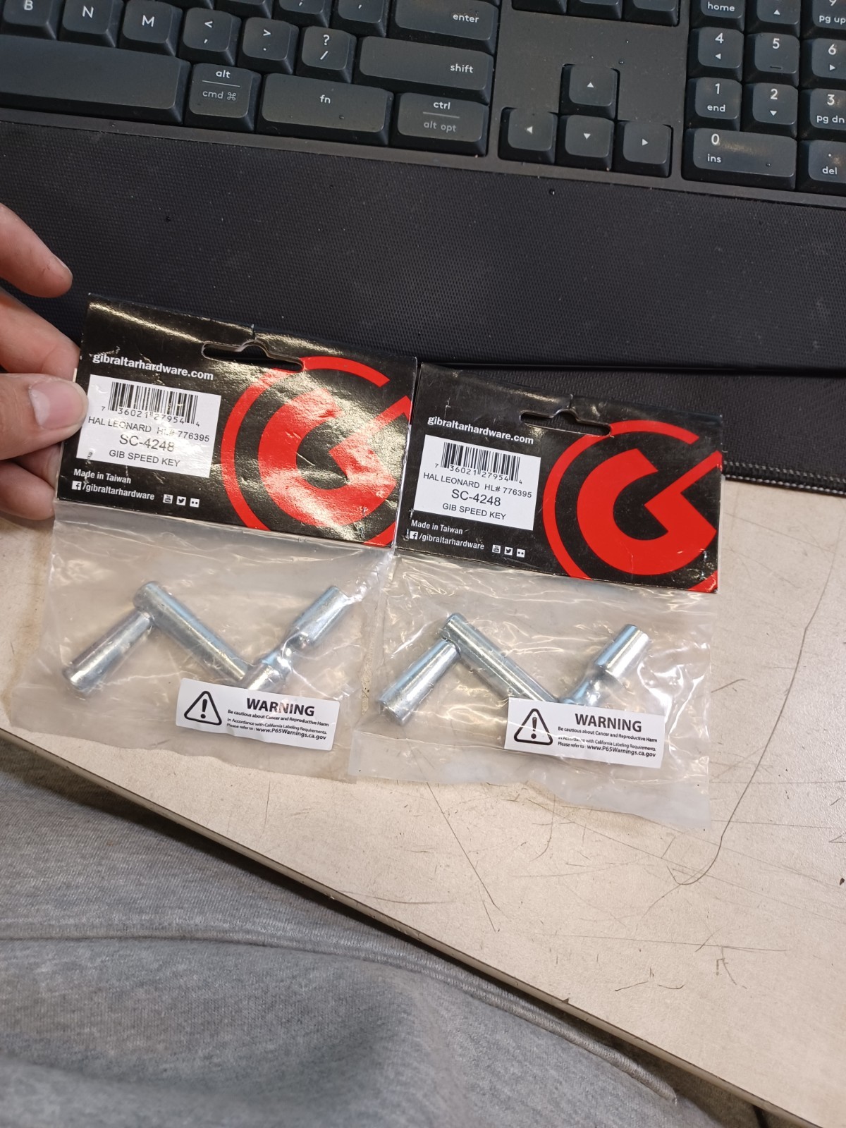 Lot Of 2 Gibraltar SC-4248 Speed Drum Key