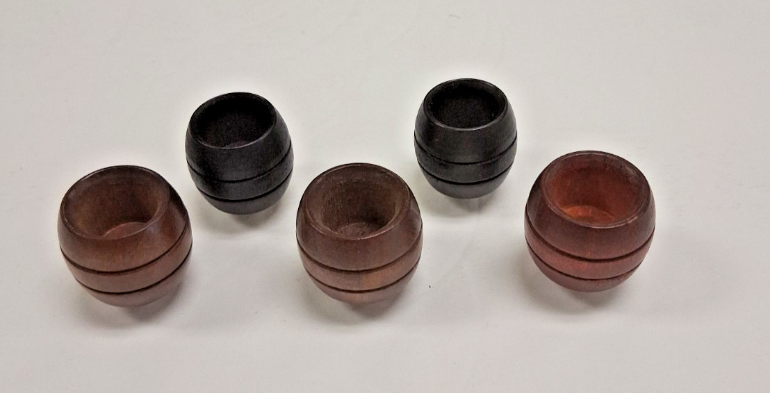 SET OF 5 STANDARD SIZE WOOD WATER PIPE BONG BOWLS BOWL
