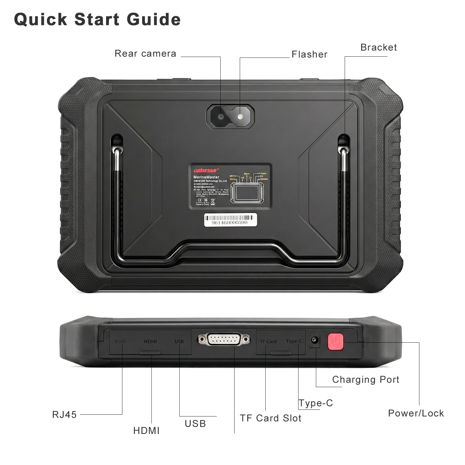 OBDSTAR MarineMaster Marine Diagnostic Scanner Tool Action Test Setting Coding