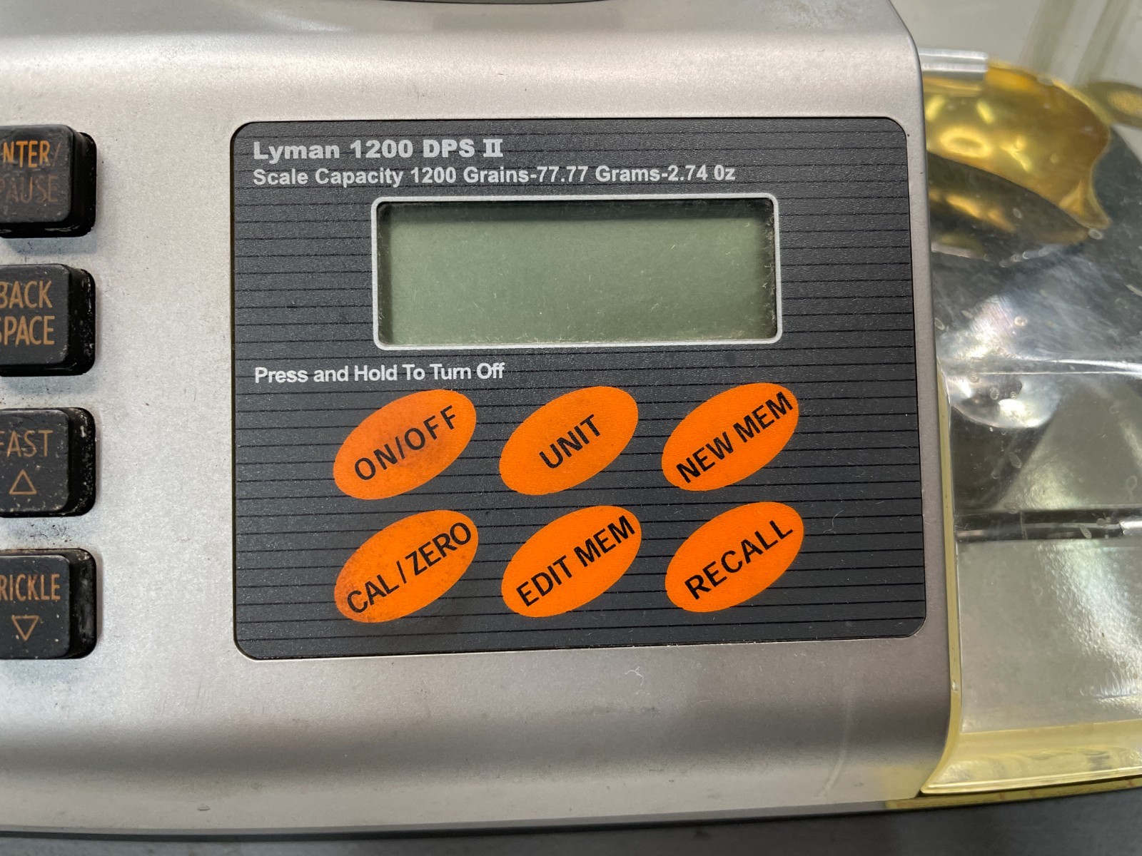 Lyman 1200 DPS II 2 digital powder system scale tested working 300628
