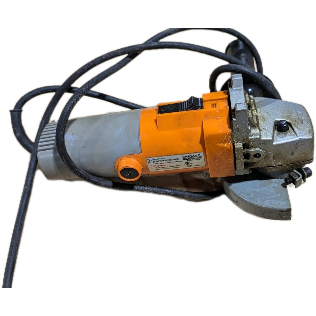 Chicago Electric 4-1/2" Angle Grinder 43471 Corded Works Great